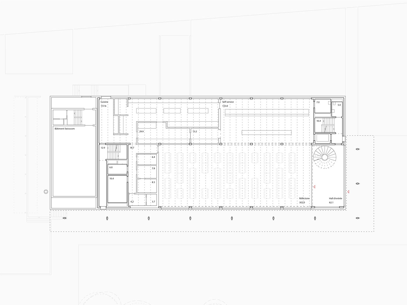 Crassier – Restaurant et bibliothèque/médiathèque scolair