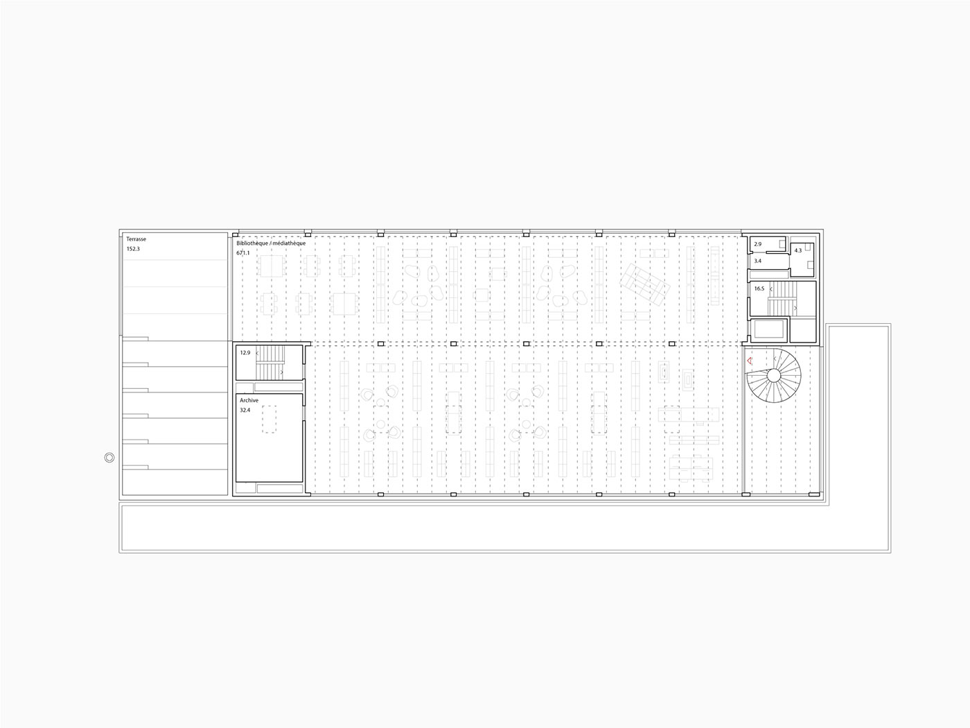 Crassier – Restaurant et bibliothèque/médiathèque scolair